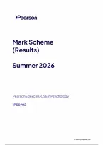 Edexcel GCSE June 2026 Psychology 1PS0 Paper 02 Mark Scheme