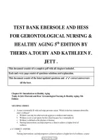 Test Bank Ebersole And Hess&NewLine;For Gerontological Nursing &&NewLine;Healthy Aging 5Th Edition By&NewLine;Theris A&period;touhy And Kathleen F&period;&NewLine;Jett &period;