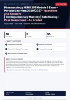NURS 251 Pharmacology Module 6 Exam Portage Learning 2026&sol;2027 &ndash; Questions and Answers &vert; 100&percnt; Verified &vert; Detailed Rationales &ndash; Pass Guaranteed &ndash; A&plus; Graded 