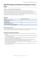 NURS 4322 High-Risk Pregnancy & Obstetric Emergencies&colon; 110 Questions &lpar;PDF&rpar; &vert; 2026&ndash;2027 &vert; Southern Utah University