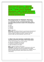 HESI Exit RN Exam &ndash; Newest Versions V1-V6 Complete Test Bank &ndash; 2026 Latest Update&colon; Questions with Correct Answers & Rationales &lpar;Verified Answers &ndash; Already Graded A&plus;&rpar;&NewLine;&NewLine;