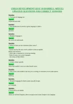 Child Development Quiz 10 &lpar;Darrell Meece&rpar;&NewLine;Updated Questions And Correct Answers