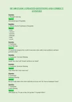 Hf 100 Exam 1 Updated Questions And Correct&NewLine;Answers