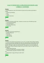 Cale Tcm Review 4 Updated Questions And&NewLine;Correct Answers