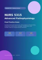 UTA NURS 5315 Advanced Pathophysiology Final Practice Exam &vert; 200 Questions with Answers & Detailed Rationales