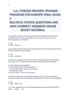U&period;s&period; Forces Drivers Training Program For Europe Final Exam &period;2&period;