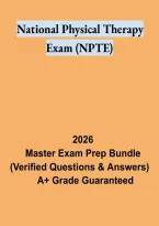 National Physical Therapy Exam &lpar;NPTE&rpar; &ndash; Comprehensive Study Guide and Practice Test Review
