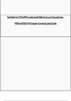 Test Bank for LPN to RN Transitions 6th Edition by Lora Claywell isbn-9780443105241 All Chapters Covered Latest Guide&NewLine;