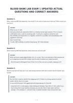 Blood Bank Lab Exam 1 Updated Actual&NewLine;Questions And Correct Answers