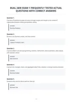 Bual 2600 Yan Exam 1 Expected Questions With&NewLine;Verified Answers