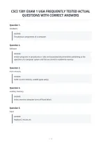 Csci 1301 Exam 1 Uga Frequently Tested Actual&NewLine;Questions With Correct Answers&NewLine;