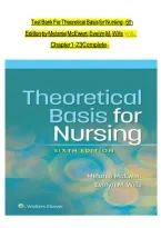 Test Bank - Theoretical Basis for Nursing 6th Edition &lpar; Melanie McEwen Evelyn M&period; Wills&comma; 2025&rpar; All Chapters 1-23&vert; Latest Edition&NewLine;