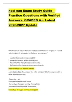 hesi eaq Exam Study Guide &ndash; &NewLine;Practice Questions with Verified &NewLine;Answers&period; GRADED A&plus;&period; Latest &NewLine;2026&sol;2027 Update