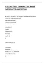 Cse 240 Final Exam Actual Paper&NewLine;With Solved Questions&NewLine;