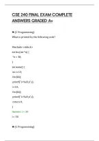 Cse 240 Final Exam Complete&NewLine;Answers Graded A&plus;
