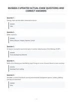 Busi650-2 Updated Actual Exam Questions And&NewLine;Correct Answers