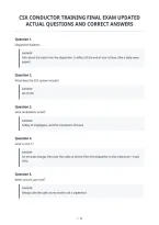 Csx Conductor Training Final Exam Updated&NewLine;Actual Questions And Correct Answers