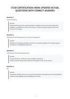 Ctcm Certification &lpar;New&rpar; Updated Actual&NewLine;Questions With Correct Answers