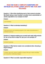 Buad 332 Exam 2- Complete Questions And&NewLine;Detailed Solutions Latest Update This Year Just&NewLine;Released