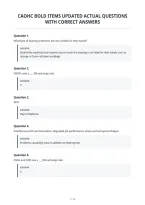 Caohc Bold Items Updated Actual Questions&NewLine;With Correct Answers&NewLine;
