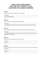 Cwea Collections Grade 2&NewLine;Practice Test Updated Actual&NewLine;Questions With Correct Answers