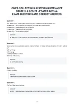 Cwea Collections System Maintenance&NewLine;Grade 3-4 9&sol;15&sol;24 Updated Actual&NewLine;Exam Questions And Correct Answers