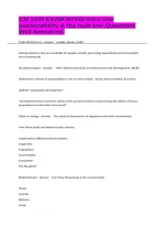 CM 1070 EXAM-NYSID Intro into sustainability & the built env Questions Well Answered&period;