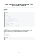 Capstone Exam 1 Updated Actual Questions&NewLine;And Correct Answers