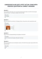 Cardiovascular Quiz Latest Actual Exam With&NewLine;Verified Questions & Correct Answers