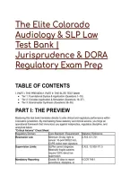 2026&sol;2027 The Elite Colorado Audiology & SLP Law Test Bank &vert; Jurisprudence & DORA Regulatory Exam Prep