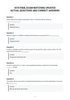 Isye Final Exam Matching Updated&NewLine;Actual Questions And Correct Answers&NewLine;