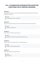 Itil 4 Foundation Introduction Expected&NewLine;Questions With Verified Answers