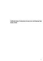 California State Contractors License Law and Business Test Study Guide 2027 &vert; Questions and Answers&NewLine;