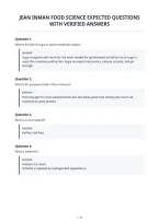 Jean Inman Food Science Expected Questions&NewLine;With Verified Answers