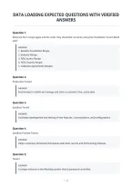 Data Loading Expected Questions With Verified&NewLine;Answers&NewLine;