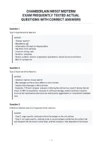 Chamberlain University A&P Ii Exam 1 &lpar;Muscles&NewLine;And Nerves&rpar; Expected Questions With Verified&NewLine;Answers