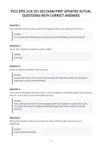 Kyle Epic Cln 251-252 Exam Prep Updated Actual&NewLine;Questions With Correct Answers