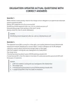 Delegation Updated Actual Questions With&NewLine;Correct Answers
