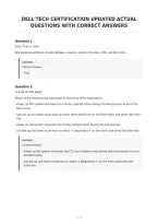 Dell Tech Certification Updated Actual&NewLine;Questions With Correct Answers&NewLine;