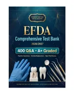Efda - Practice Exam 2026&sol;2027 &vert; Exam Prep &vert; 400 Verified Q&A &vert; Detailed Rationales &vert; Ngn-Aligned &vert; Pass Guaranteed &ndash; A&plus; Graded