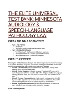 2026&sol;2027 MINNESOTA AUDIOLOGY & SLP LAW EXAM TEST BANK &vert; High-Yield Questions&comma; Rationales & Statutory Matrix