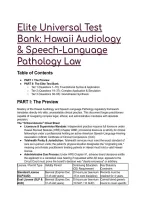 2026&sol;2027 Elite Test Bank&colon; Hawaii Audiology & Speech-Language Pathology Law &lpar;HRS Chapter 468E & HAR 100&rpar; &vert; Q&A&NewLine;