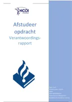 Scriptie HR-Manager &vert; NCOI HRM &vert; Verantwoordingsrapport