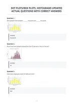 Dot Plots&sol;Box Plots&comma; Histograms Updated&NewLine;Actual Questions With Correct Answers