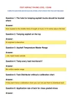Fdot Asphalt Paving Level 1 Exam&NewLine;Complete Questions And Detailed Solutions Latest Update This Year Just Released