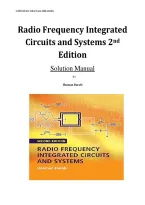 Solution Manual For Radio Frequency Integrated Circuits and Systems 2nd Edition by Hooman Darabi &vert; Selected Solutions for All 12 Chapters