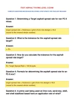 Fdot Asphalt Paving Level 2 Exam&NewLine;Complete Questions And Detailed Solutions Latest Update This Year Just Released