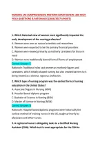 Nursing 145 Comprehensive Midterm Exam Review&colon; 200 High-Yield Questions & Rationales &lpar;2026&sol;2027 Update&rpar;