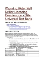 2026&sol;2027 Ultimate Wyoming Water Well Driller Licensing Exam Prep &vert; S-Tier Universal Test Bank & Rationales&NewLine;