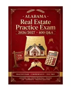 Alabama Real Estate - Practice Exam 2026&sol;2027 &vert; Exam Prep &vert; 400 Verified Q&A &vert; Detailed Rationales &vert; Ngn-Aligned &vert; Pass Guaranteed &ndash; A&plus; Graded